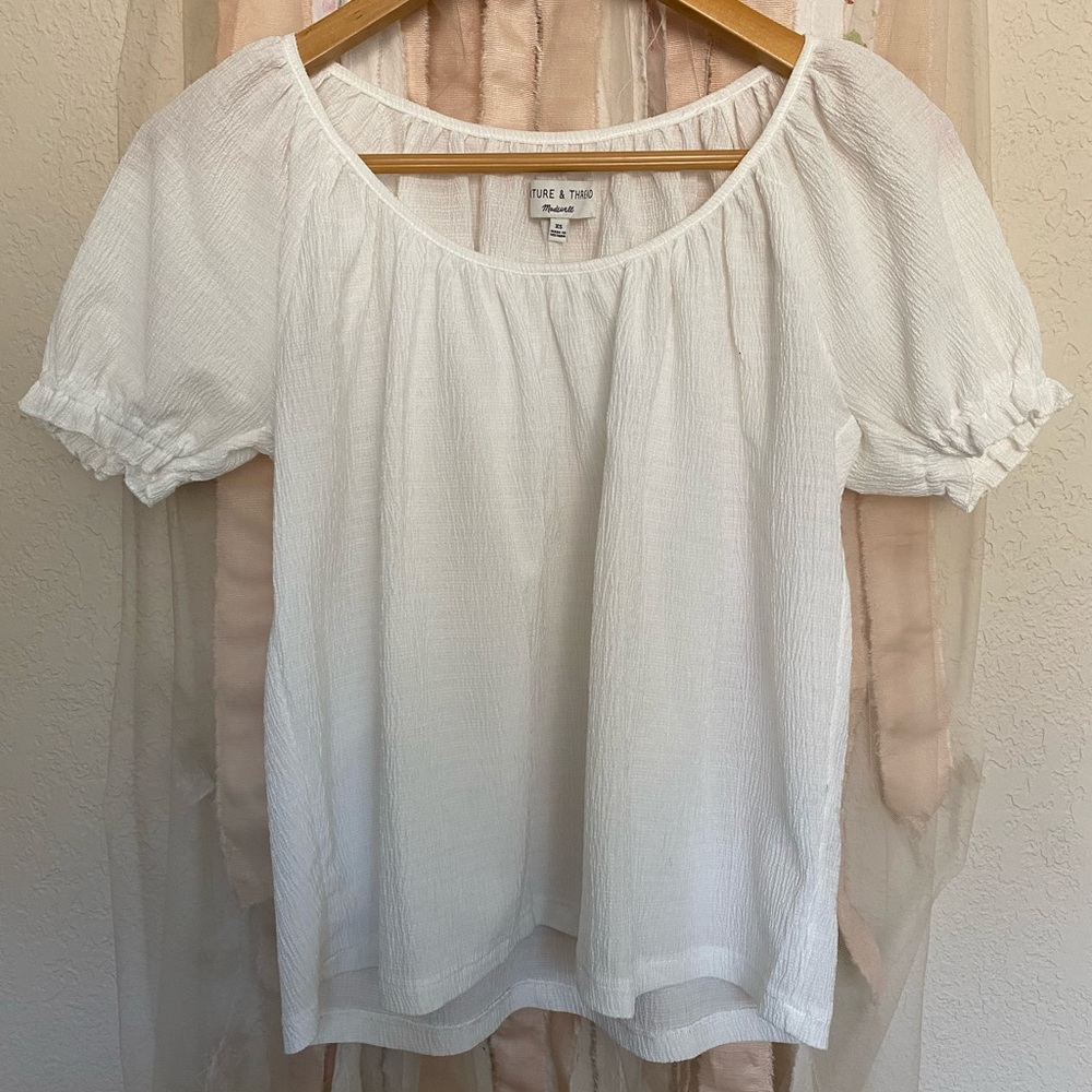 Madewell White Blouse